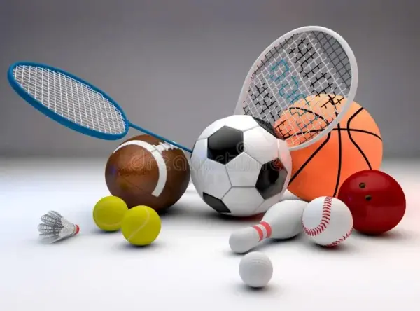 sports equipment assorted including basketball soccer ball tennis ball baseball tennis racket football birdie badminton racket 43938756 600x444 1 Sadpara Sports